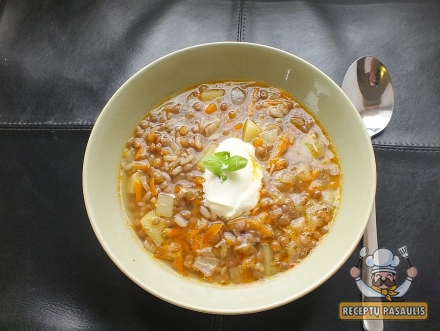 Turkiška lęšių ir ryžių sriuba