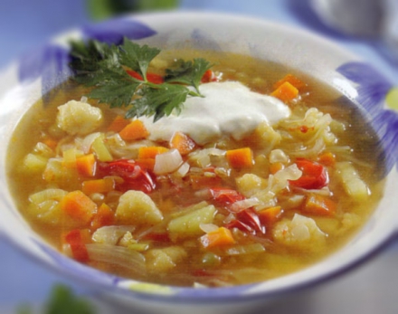 Rudeninė daržovių sriuba