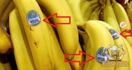 Būkite atsargūs pirkdami bananus! Ar žinote, ką reiškia šie lipdukai?