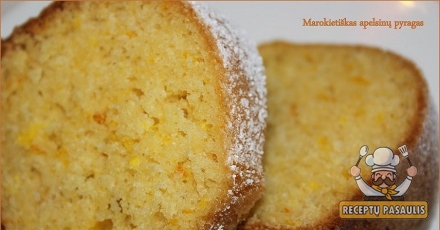 Meskouta - marokietiškas apelsinų pyragas
