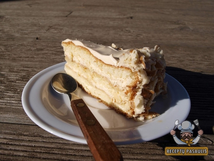 Karamelinis tortas Karvutė - saldus, tirpstantis burnoje tortas