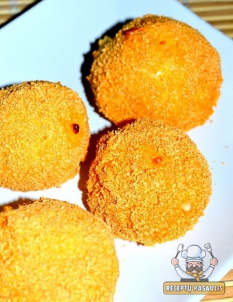 Bulvių kroketai kepti orkaitėje arba traškūs bulvių kamuoliukai