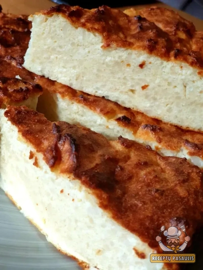 Varškės apkepas su ryžių dribsniais