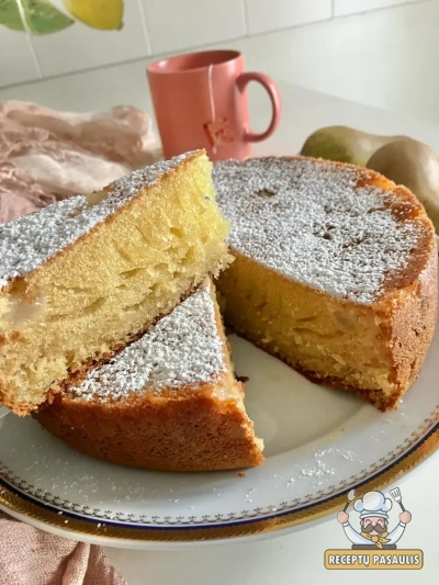 Itališkas kriaušių pyragas - Torta di Pere