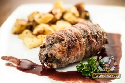 Nugarinės suktinukai su pievagrybiais