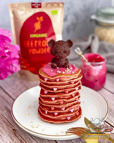 Virtų burokėlių blyneliai su varške pagal Beatą