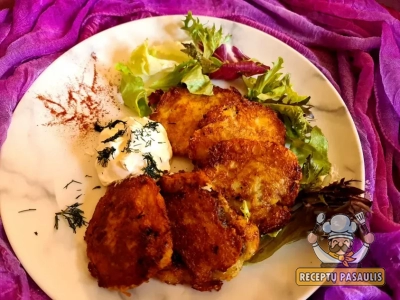 Bulvių ir salierų blyneliai