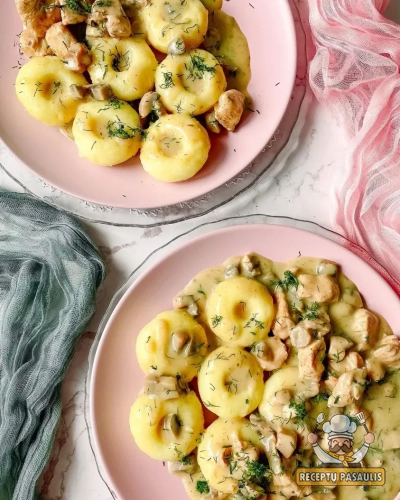 Virtos bulvinės bandelės arba Kluski śląskie