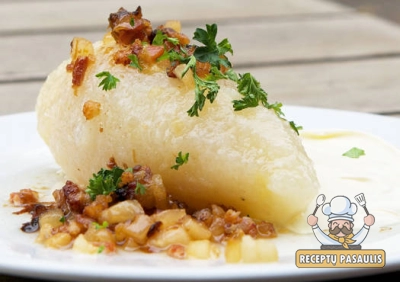 Paprasti cepelinai kitaip - iš virtų ir nevirtų bulvių (su mėsa)