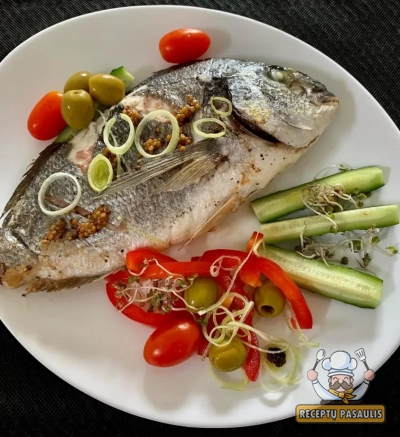 Kepta dorada karšto oro gruzdintuvėje