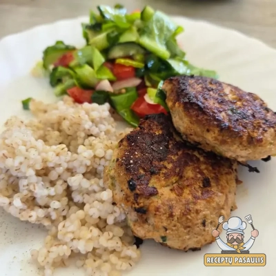 Kalakutienos kotletukai su cukinija