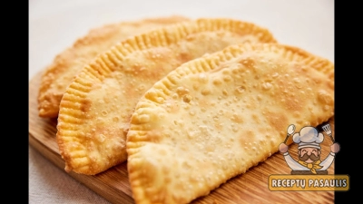 Čeburekai su aviena (čeburekų tešla su alumi)