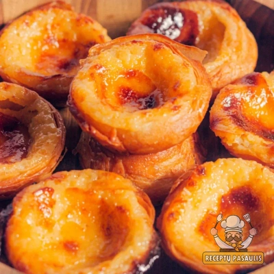Pastel ("Pasteis") de Nata - portugališki pyragaičiai