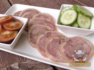 Virtas kiaulienos karkos vyniotinis