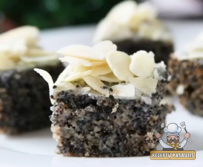 Lietuvių Kūčių ir Kalėdų valgiai. Pats skaniausias aguonų pyragas.