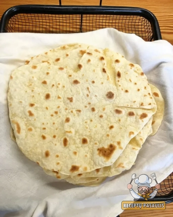 Naminės tortilijos blyno receptas