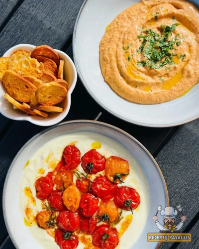 Kreminė paprikų ir fetos užtepėlė
