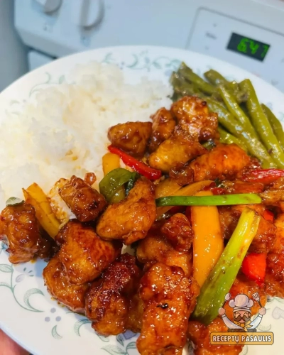 Saldžiarūgštė Generolo Tso vištiena