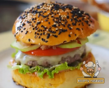 Burgerių / mėsainių brioche bandelės