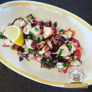 Itališkos aštuonkojų salotos su bulvėmis (insalata Di Polpo)