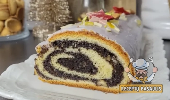 Labai skanus aguonų vyniotinis