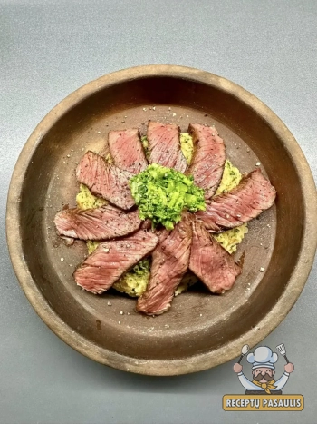 Keptas jautienos antrekotas grilyje