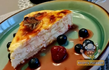 Varškės ir lavašo apkepas