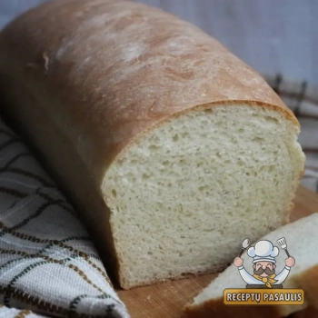 Forminis naminis mielinis batonas - balta duona