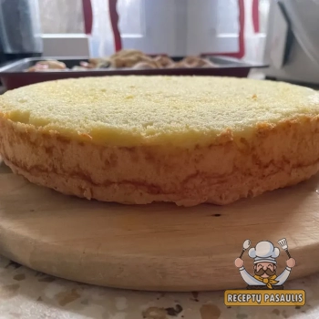 Paprastas biskvitas tortui