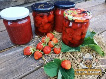 Braškių sirupas ir džemas žiemai – išsaugokite vasaros skonį