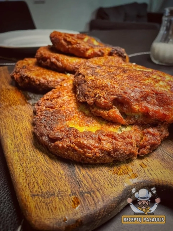 Baltarusiški bulviniai blynai su kvietiniais miltais ir soda