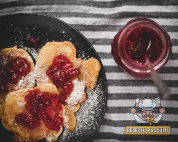 Raudonųjų serbentų džemas - uogienė su cukrumi