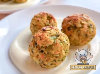 Brokolių kukuliukai orkaitėje su sūriu ir kuskusu