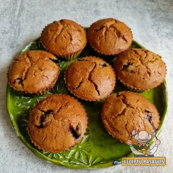 Paprasti keksiukai su šilauogėmis