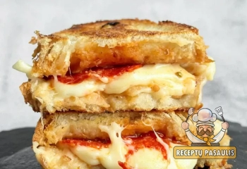 Karšti picos skonio sumuštiniai su dešra ir sūriu