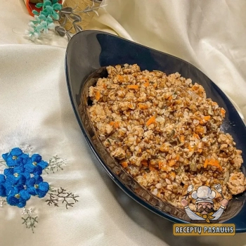 Ryžių ir grikių košė su morkomis bei svogūnais