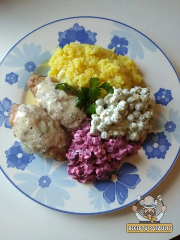 Įdaryti kotletai su sūriu ir česnaku