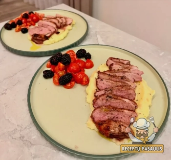 Sultinga antienos krūtinėlė karšto oro gruzdintuvėje