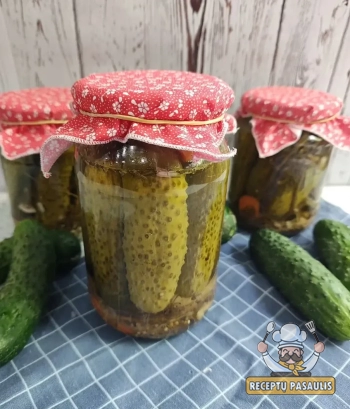 Marinuoti agurkėliai pagal Editą Mildažytę su 9% actu