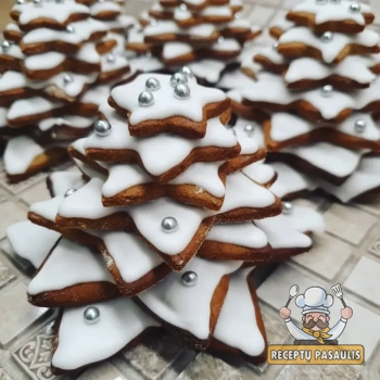 Cipciuko meduoliai - Kalėdinės meduolinės eglutės