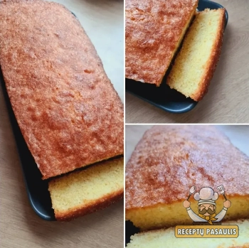 Paprastas keksas su aliejumi ir krakmolu