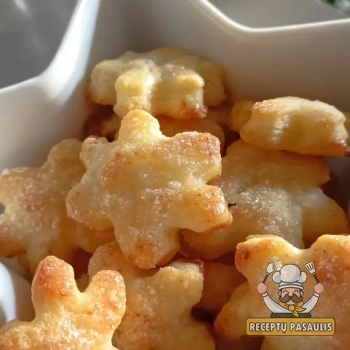 Paprasti sviestiniai sausainiai su varške