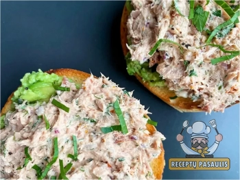 Pusryčių sumuštiniai su tuno užtepėle