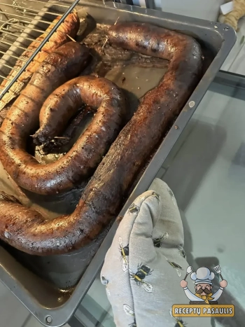 Naminiai kraujiniai vėdarai su kruopomis