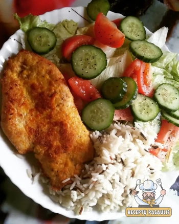 Kepta vištienos krūtinėlė orkaitėje, majonezo marinate