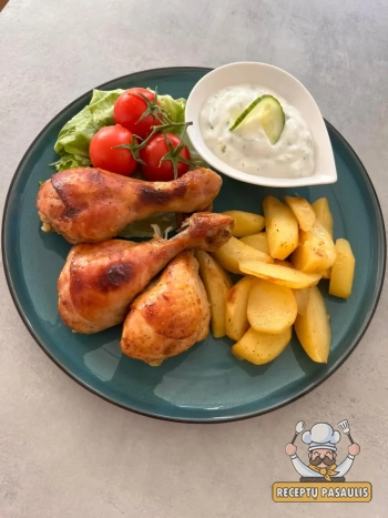 Orkaitėje keptos citrininės vištienos kulšelės su paprikos milteliais ir čili