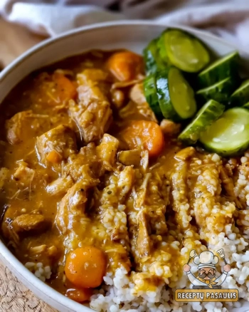 Greitas kiaulienos troškinys su pupelėmis