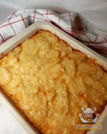 Bulvių apkepas su kumpiu