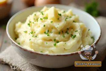 Skani bulvių košė be pieno