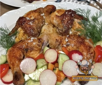 Chicken tabaka - keptas viščiukas